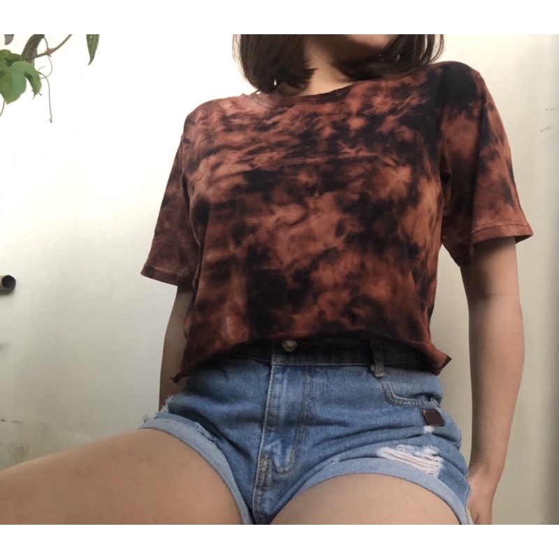 Tie Dye Crop Top | Kaos Tie Dye Crop