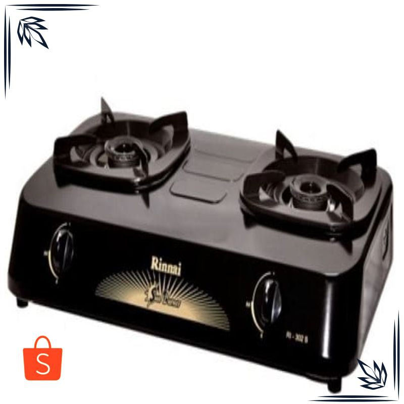 Promo Rinnai Ri 302s Kompor Gas 2 Tungku Sun Burner Ukuran Mini Elegan Shopee Indonesia