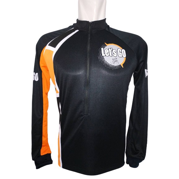 Jersey Sepeda Let's Go Lengan Panjang