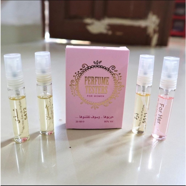 Sample tester parfum My Way atyaf bold hoor ein perfect classic platinum explosion bold z sindbad bu