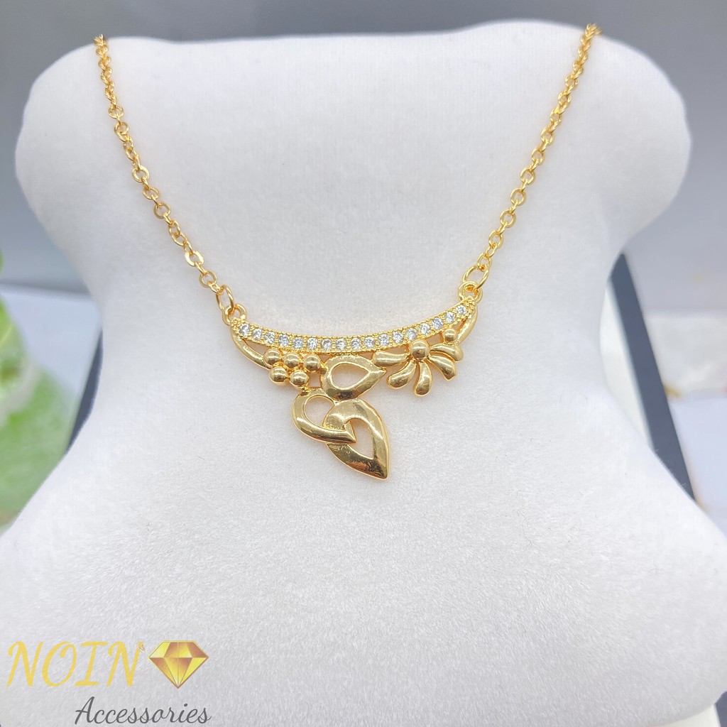 [NOIN] Kalung Koye Permata Lapis Emas 18K Aksesoris Wanita KLE-006