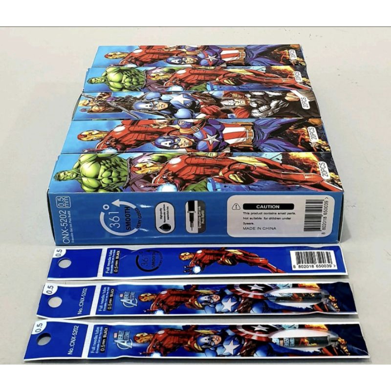 ISI GEL PEN/isi tinta pulpen gel/refill pen gel/isi gel pen-Avenger 20pc