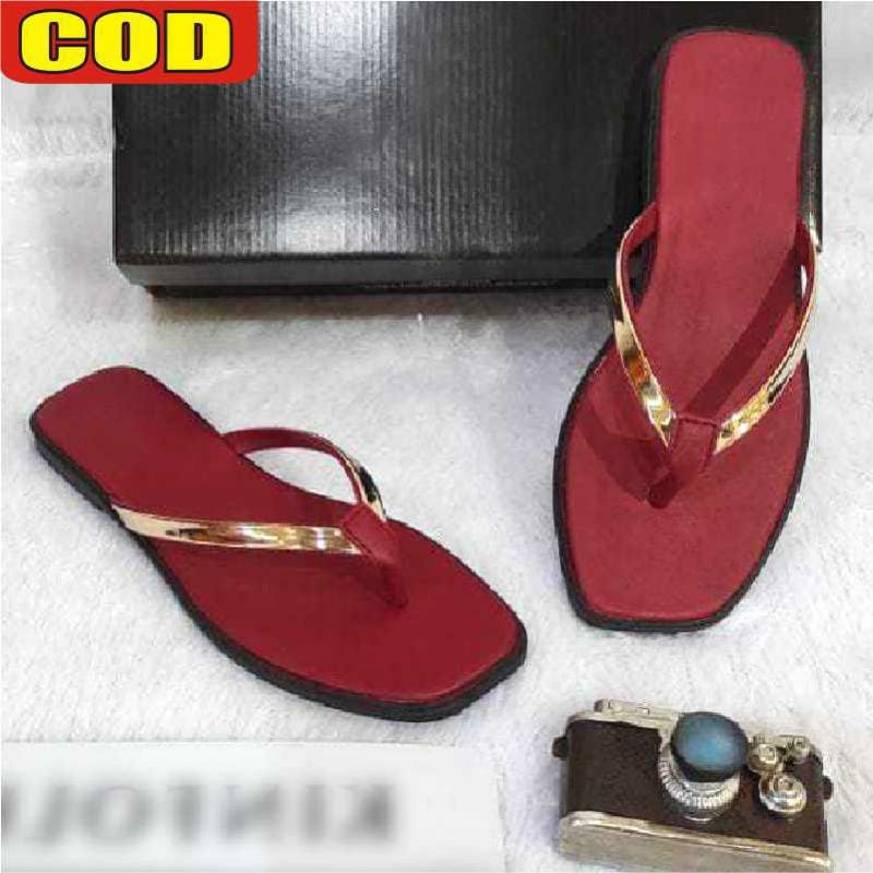 BELI 1 GRATIS 1 Sandal Japit Pria Kekinian sandal Slop Kulit Dewasa Sandal Japit Kulit Kekinian Sandal Japit Kasual