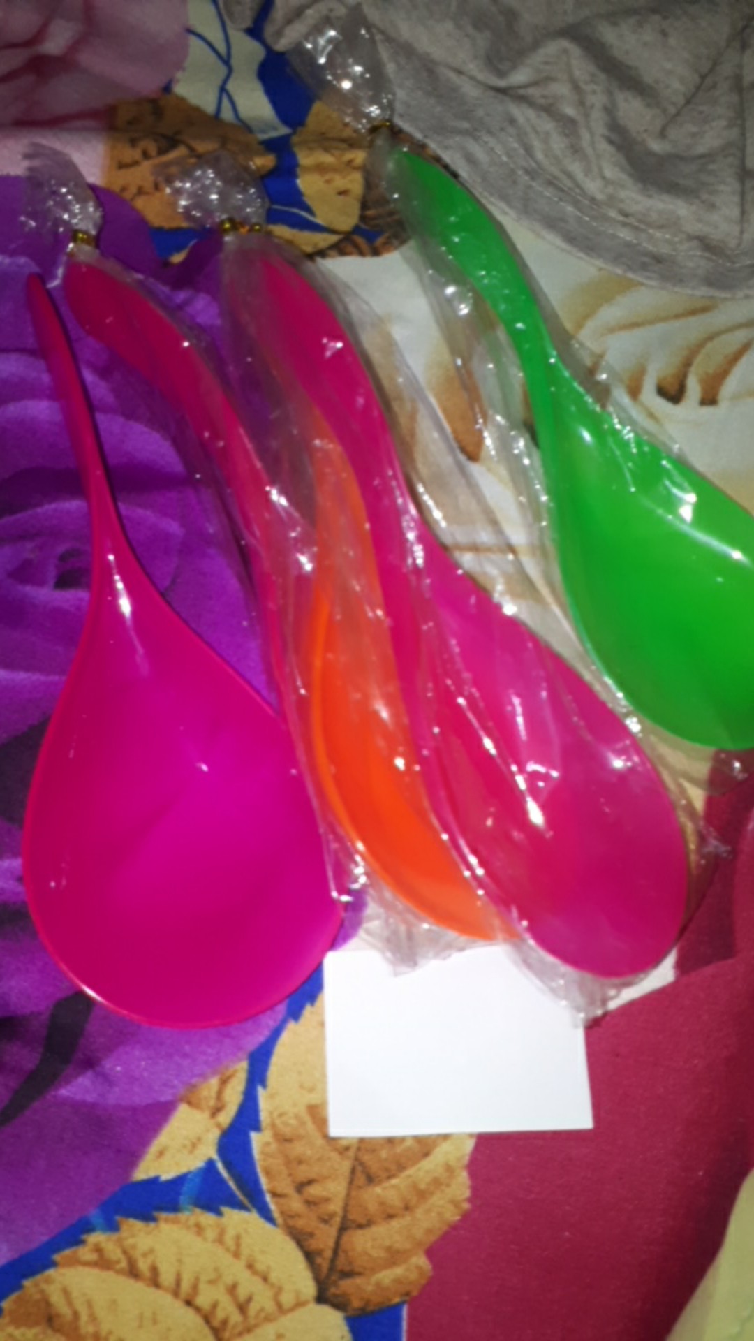 Centong Nasi Warna Pelangi Kemas Plastik Isi 50 Pcs