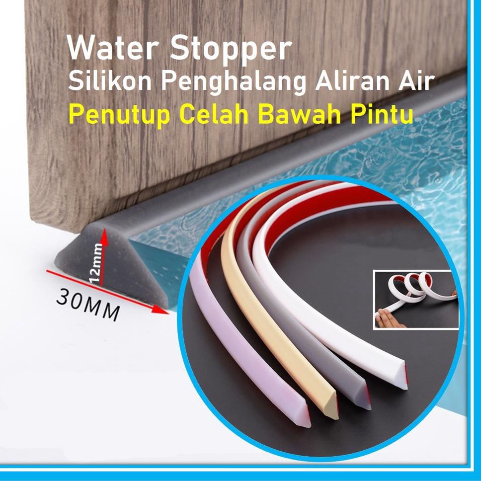 Free Ongkir Water Stopper Bar 1M Lis Silikon Penghalang Air Banjir Genangan Air Karena Hujan Serbagu