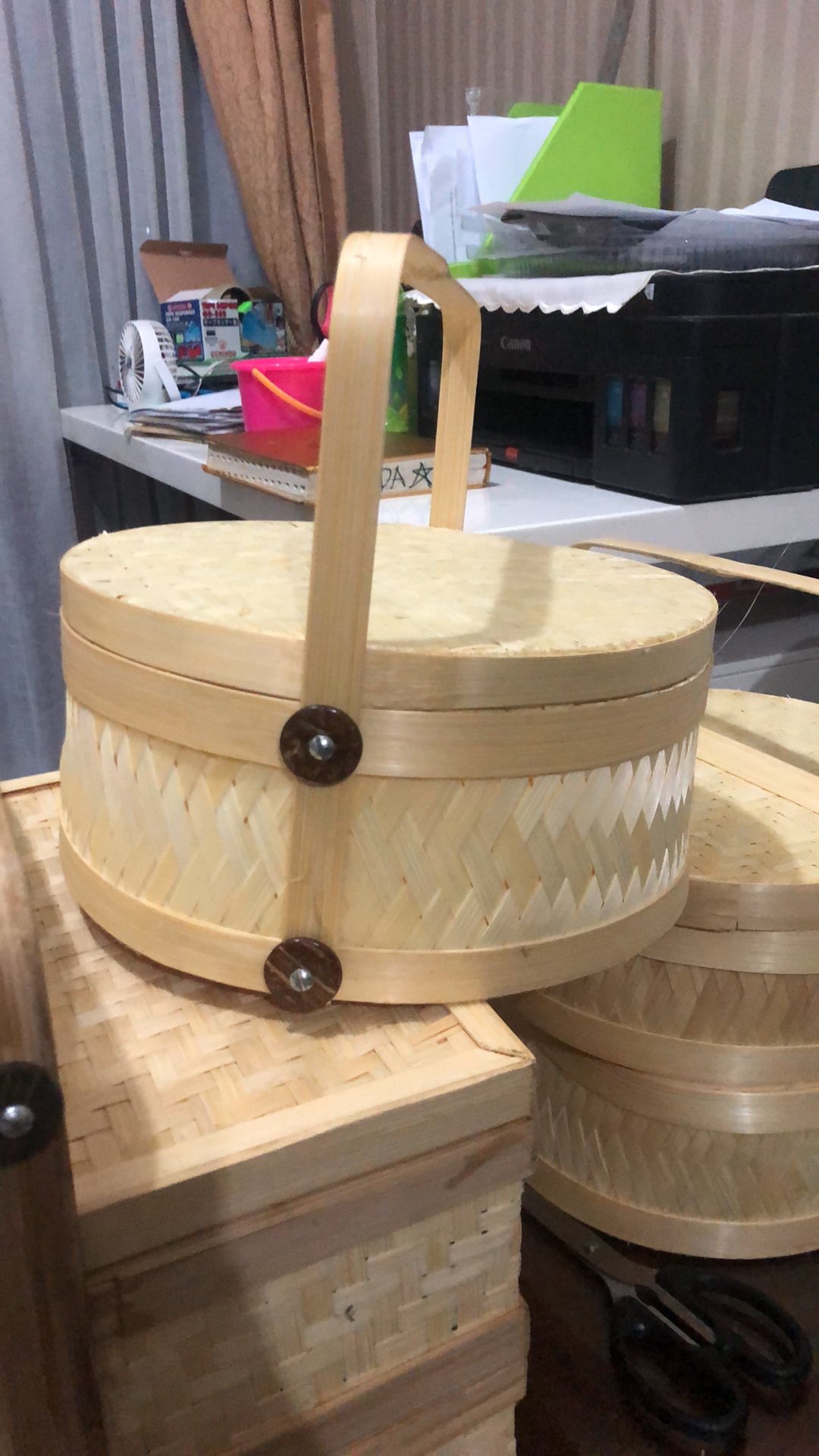 Rantang Bambu Susun 1 Diameter 25 Cm