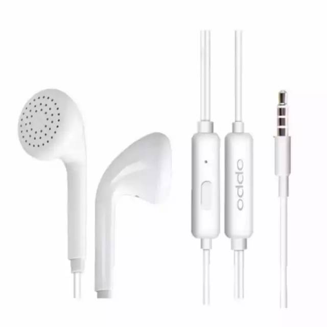 HEADSET OPPO MH 133 /Handset/Handsfree/Earphone Original MH133 – White