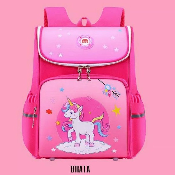 MOEZHA TAS _ tas sekolah anak laki-laki anak perempuan backpack(KUDA PONY) sekolah anak sd smp sma kuliah multifungsi