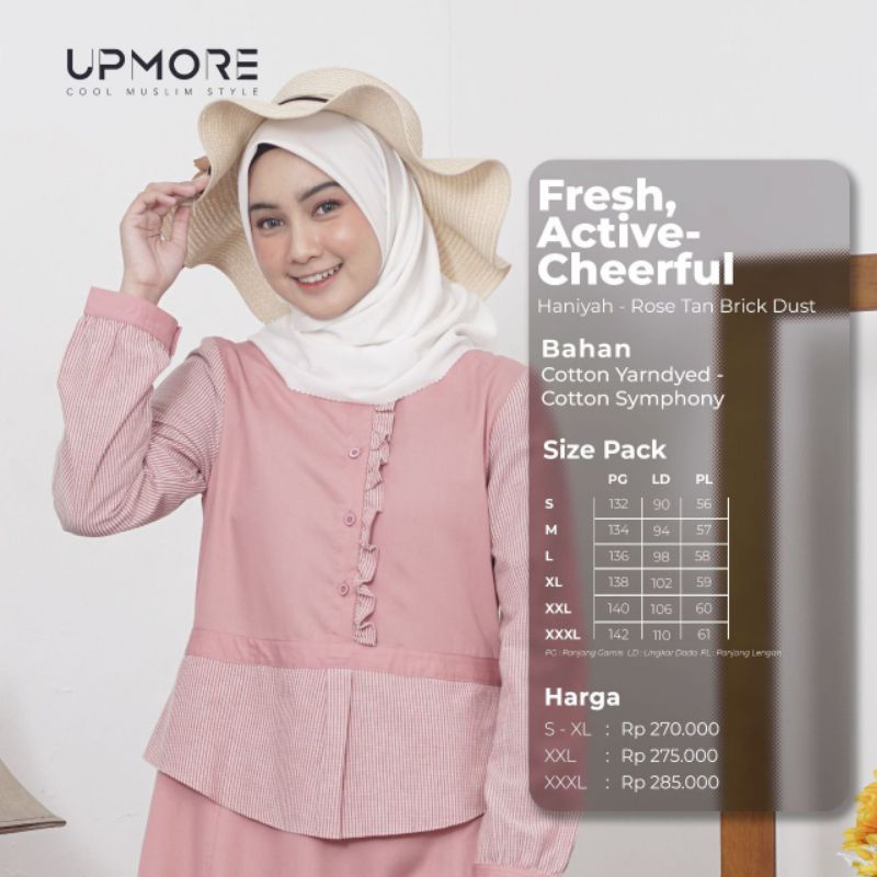 GAMIS UPMORE HANIYAH ROSE TAN BRICK DUST