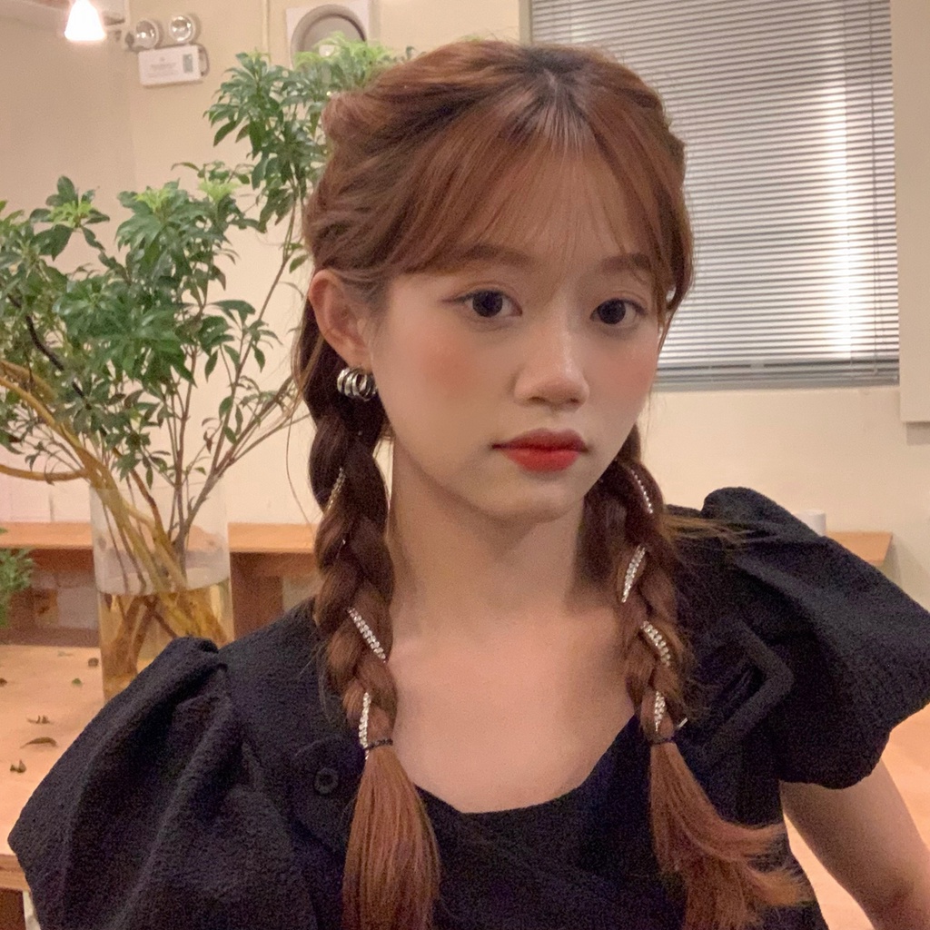 Hot Girl! Dress Mini Lengan Pendek Untuk Anak Perempuan Aksesoris Jepit Rambut Model Rantai Rumbai Aksen Berlian Imitasi