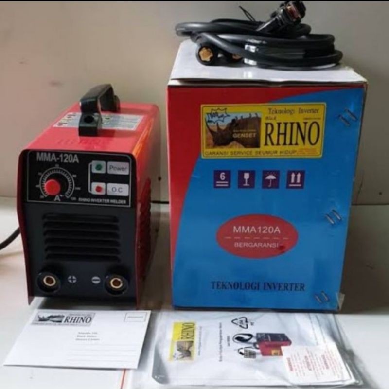 Mesin las Rhino 900watt 120A baru fulset tinggal pake