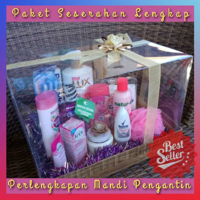 Paket Hantaran Pernikahan Parsel Seserahan Pengantin Perlengkapan Mandi