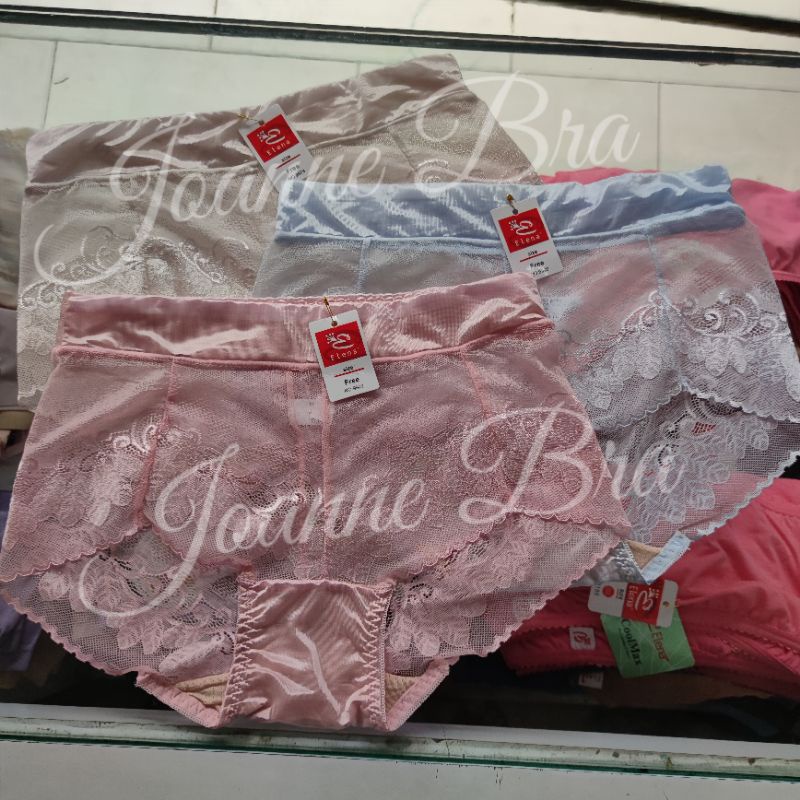 Elena Celana Dalam Transparan Seksi Wanita E 9909 - CD Satin + Renda Lace Lembut Berkualitas Dingin