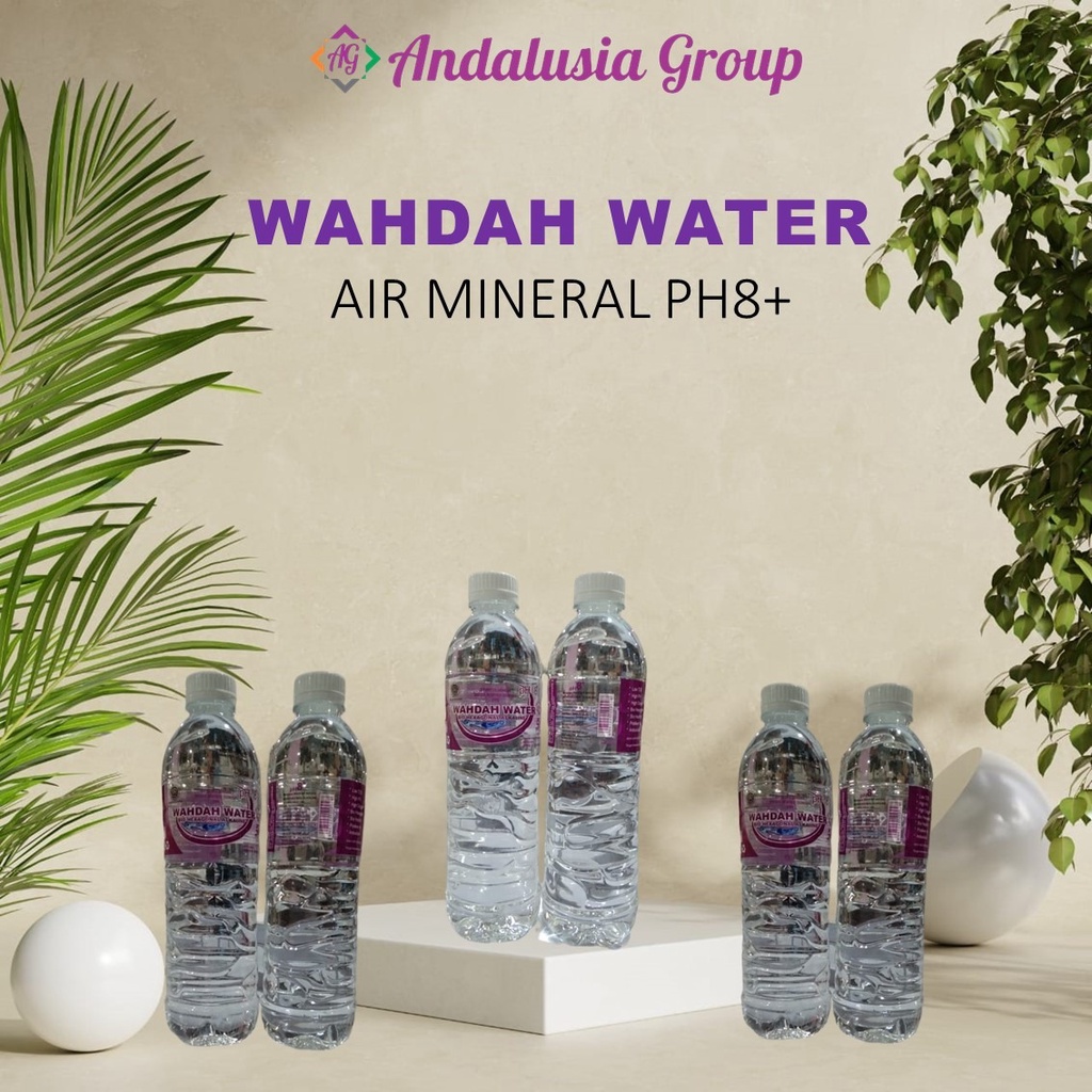 

Wahdah Water air mineral botol/per karton, Air PH8, Air Ruqyah, Bio Healty, Bio Hexagonal