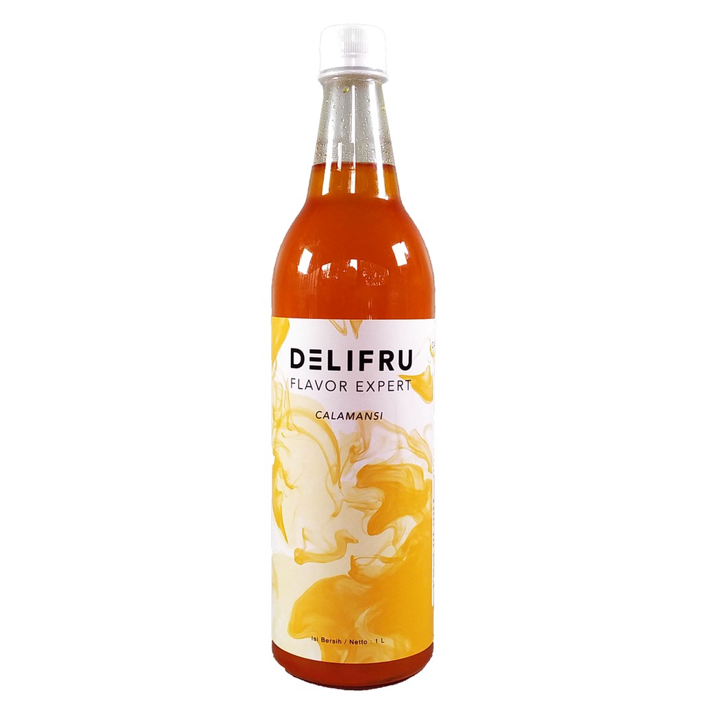 Sirup Delifru Calamansi 1 Liter - Sirup Perasa Untuk Minuman
