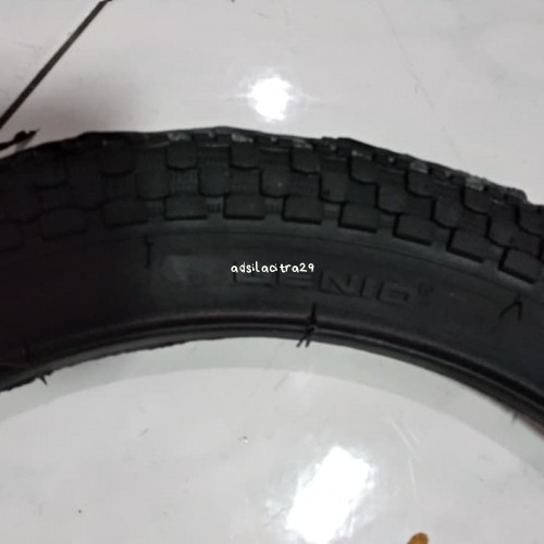 16 X 1.95 Ban Luar Selis Sepeda Kecil Anak Ukuran 16 , Genio 195 Hitam 003