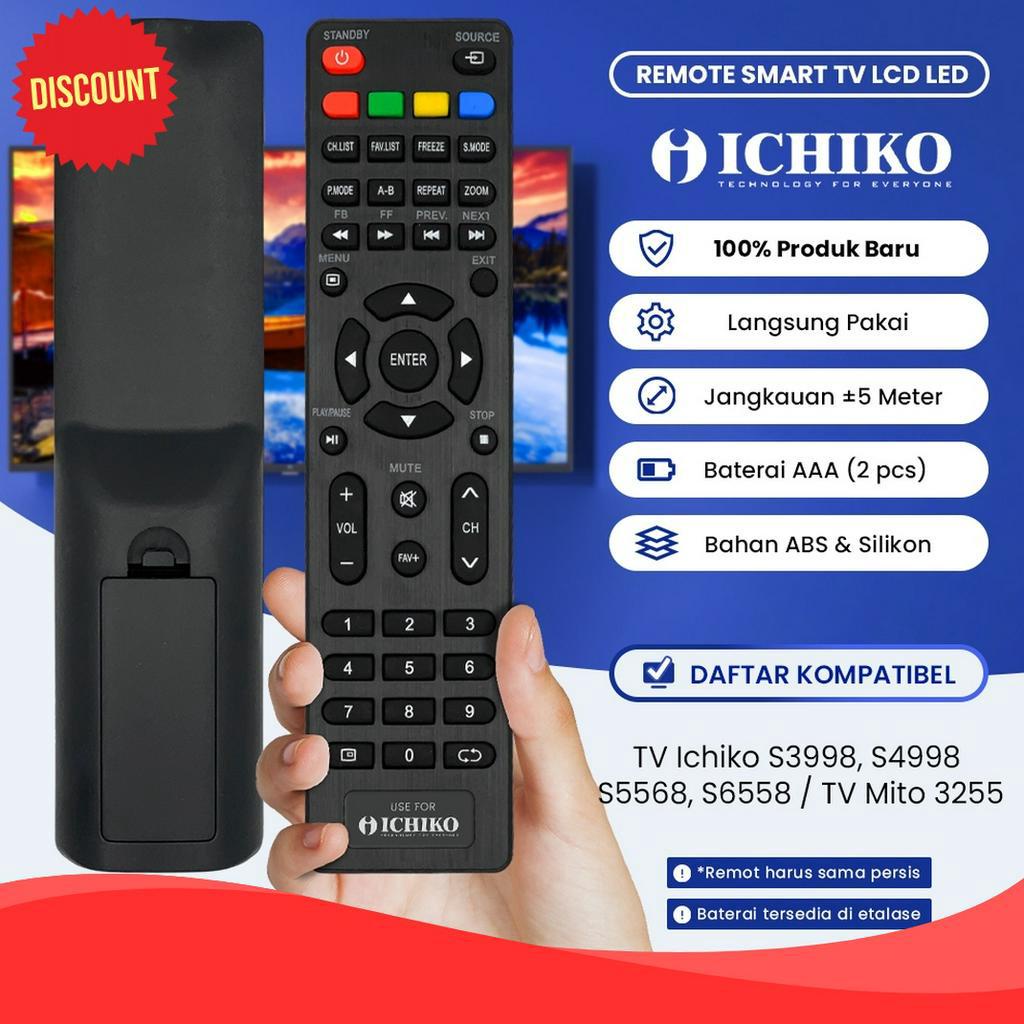 HARGA GROSIR Remot Remote TV Mito 3255  Ichiko LCD LED Android Smart TV S3998 S4998 S5568 S6558 Mult