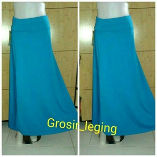  Rok  Panjang  Polos spandek rayon kaos  dan  spandek jersey 