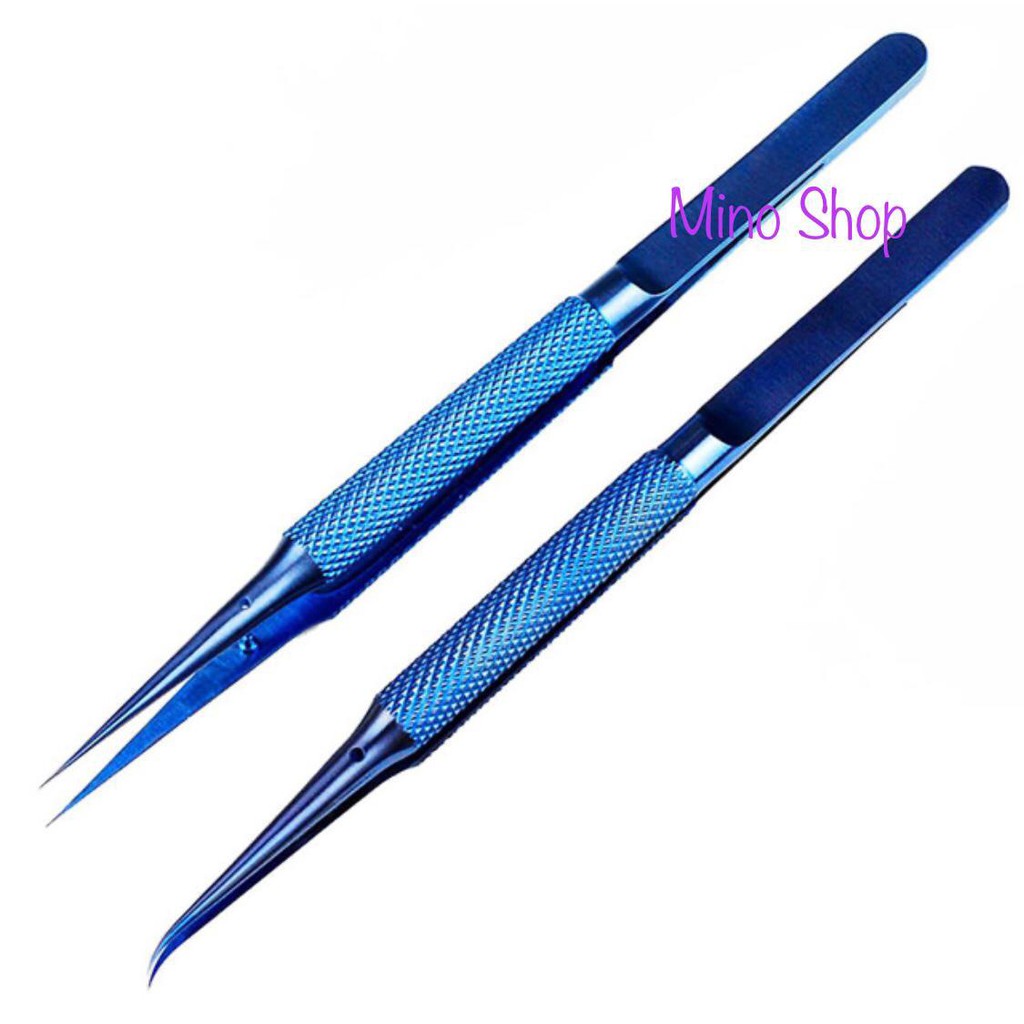 PINSET SUNSHINE TITANIUM BIRU - STRAIGHT 0.1mm - BENDING 0.1mm - Sunshine Lurus