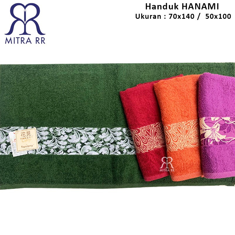 Handuk Hanami by Toyoterry 70x140 / 50x100 cm Ukuran Besar/ Tanggung Handuk Mandi Cotton Dewasa