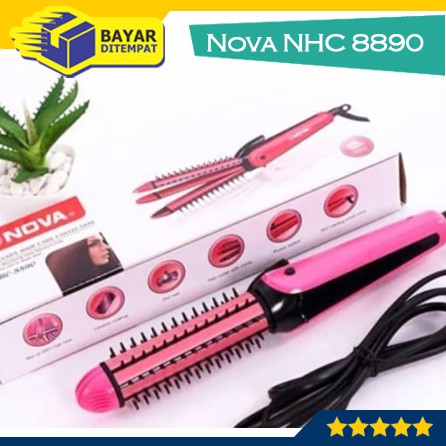 Catok Sisir Rambut Nova NHC 8890 3 in 1