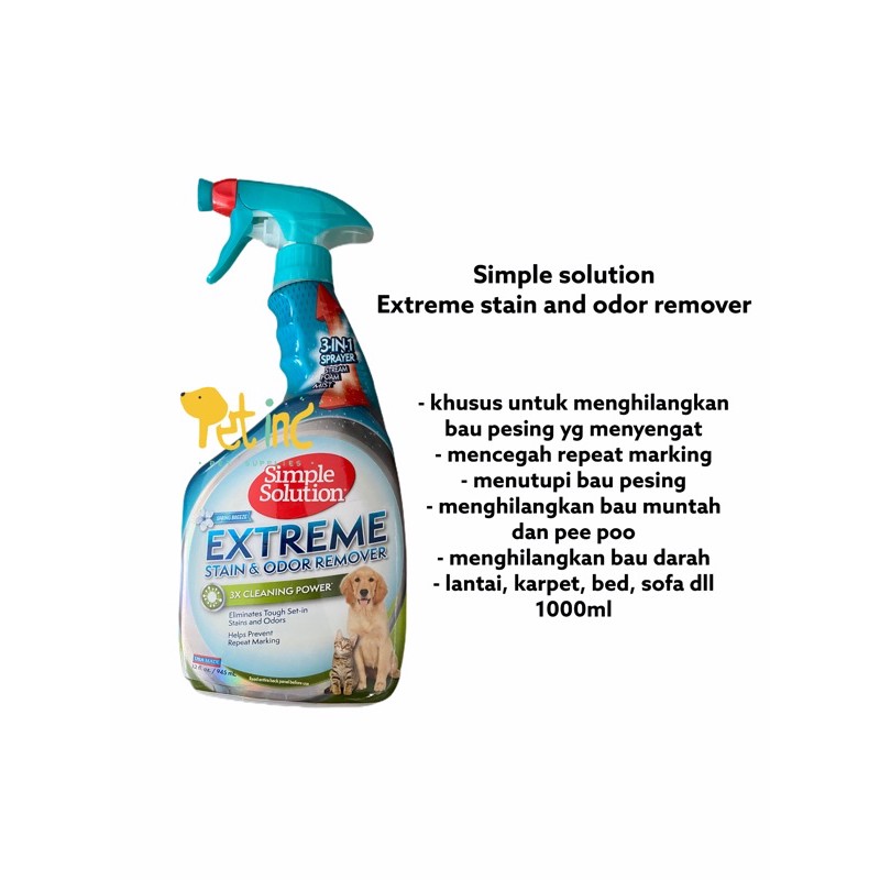 Simple solution extreme stain odor remover spray 1000ml