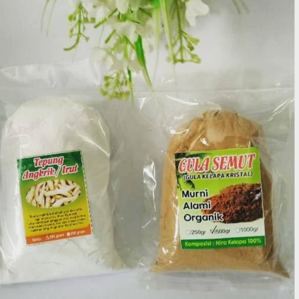 

HARGA HEBOH Paket Nyaman Asam Lambung (Pati Angkrik/Irut/Arrowroot Powder dan Gula Semut/Gula Kelapa