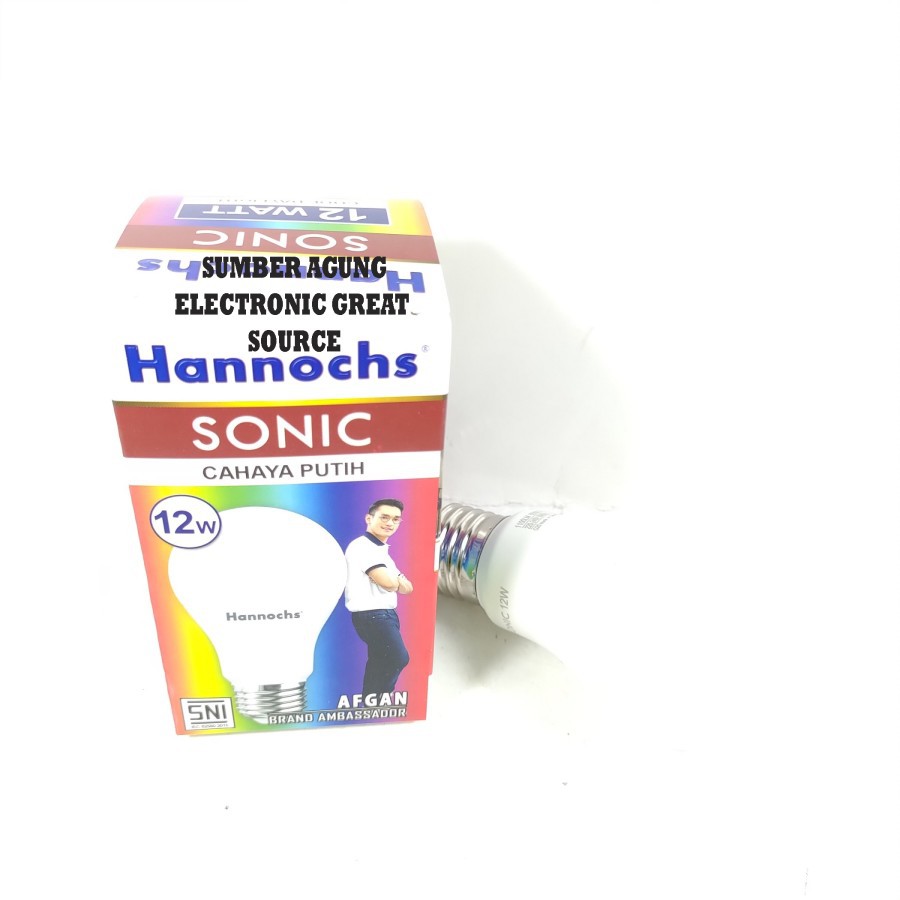 Hannochs Sonic Lampu LED 12W Cahaya Putih Super Terang SNI Garansi 1 T