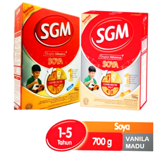 Sgm soya 1 plus madu vanilla 700gram