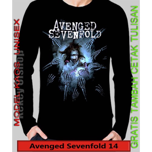 Baju Dewasa Kaos Gambar Avenged Sevenfold Lengan Panjang