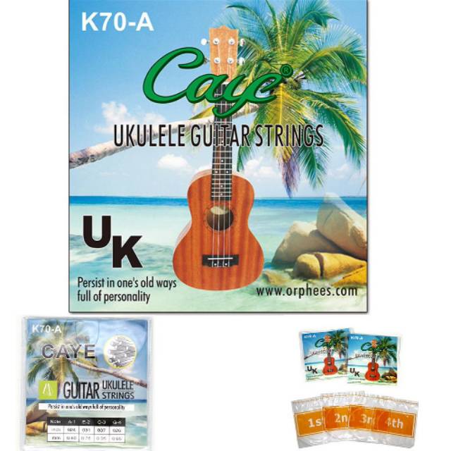 SENAR UKULELE CAYE ORIGINAL (1SET ISI 4SENAR)