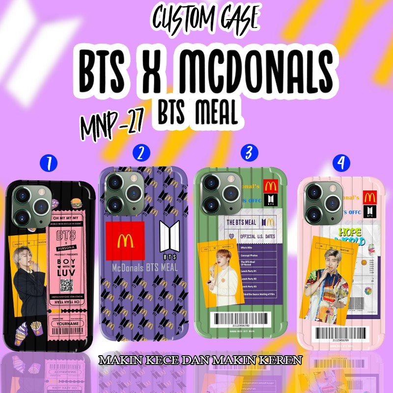 BERKATCASE casing koper case /motif bts meal / casing for oppo xiaomi vivo realme samsung monopoly S