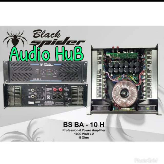 POWER AMPLI BLACK SPIDER BS BA 10 H AMPLIFIER BLACKSPIDER BA10H ORI