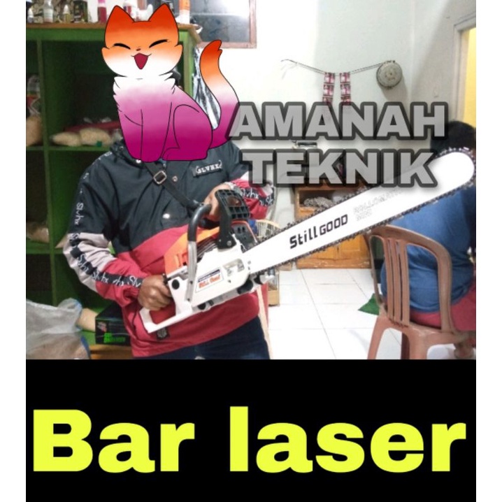 Still good Mesin gergaji kayu Chain saw 22in bar laser senso mantap