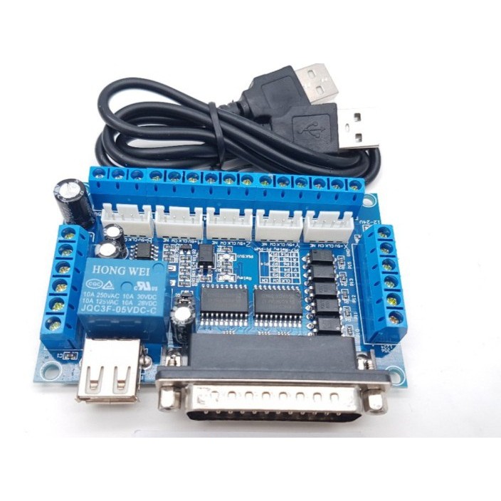 MACH3 CNC 5 Axis Breakout Board Controller Interface USB Power