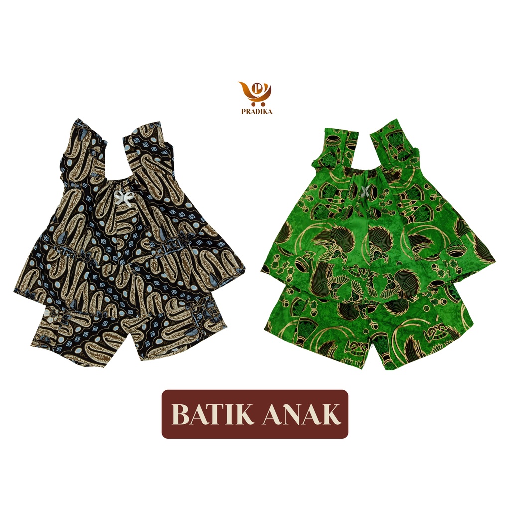 BATIK DRESS SETELAN BAYI/PAKAIAN BAYI USIA 4 BULAN-1 TAHUN/PAKAIAN BAYI PEREMPUAN/BATIK BAYI/PAKAIAN