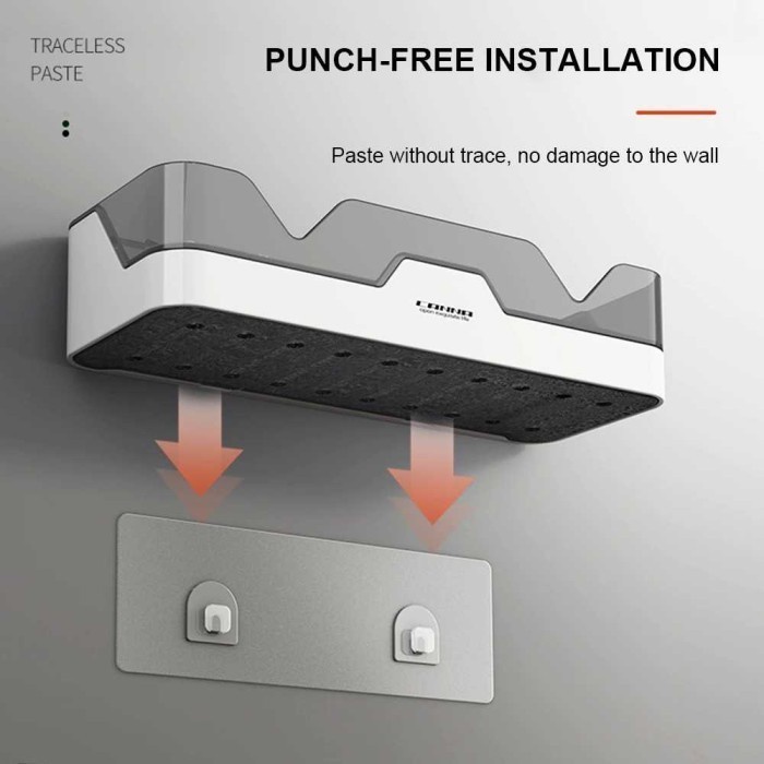 Rak Toilet Tempel Kamar Mandi Tempat Sabun Organizer Rack set