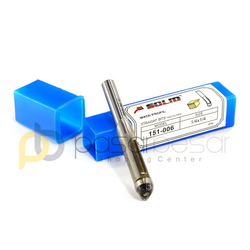 Mata Profil Trimmer Lurus Dengan Bearing 1/4"x1/4" SOLID 151-006