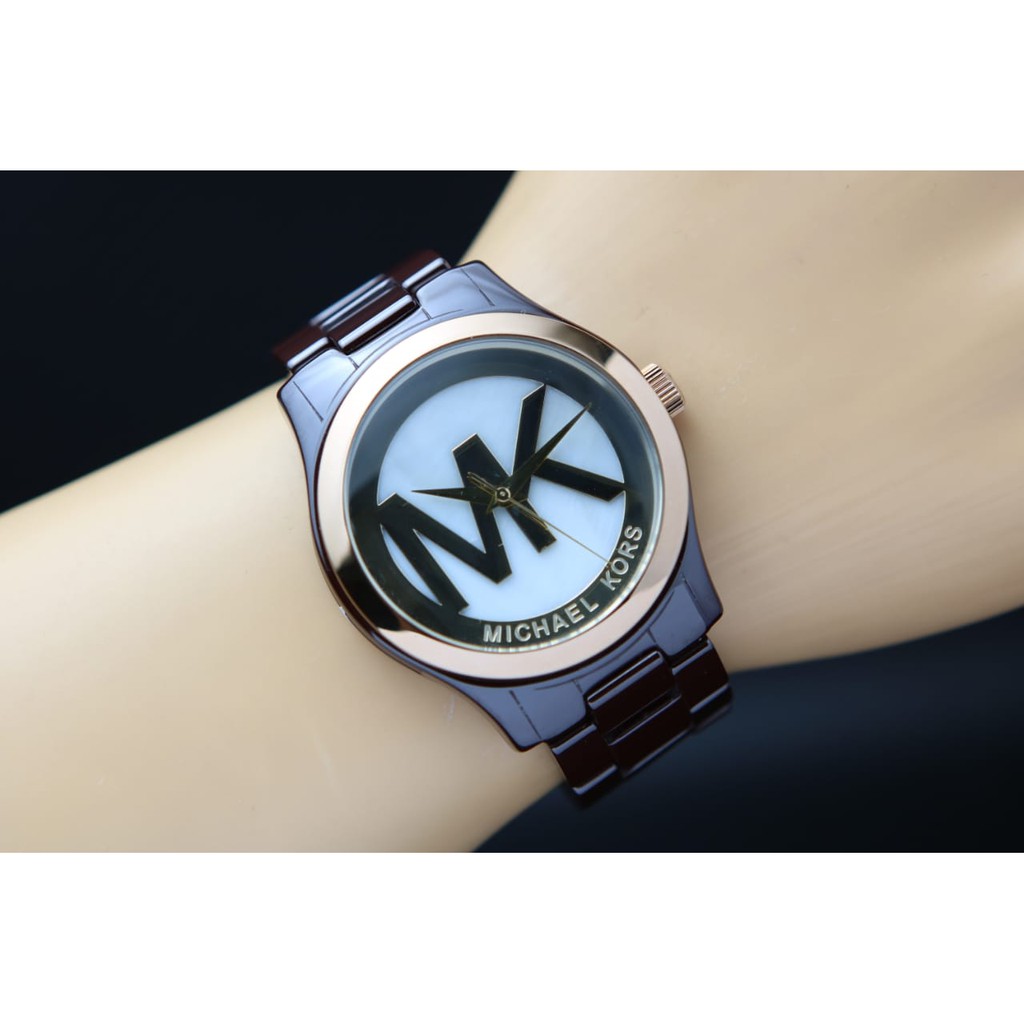JAM TANGAN WANITA LADIES MK STRAP KERAMIK