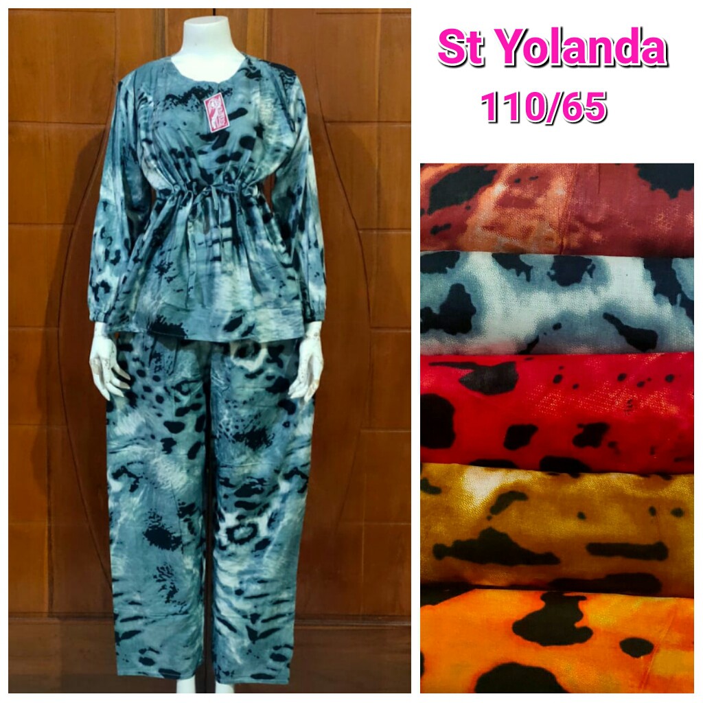 SETELAN CP VANIA - dress wanita rayon daster busui kekinian lengan pendek setelan panjang