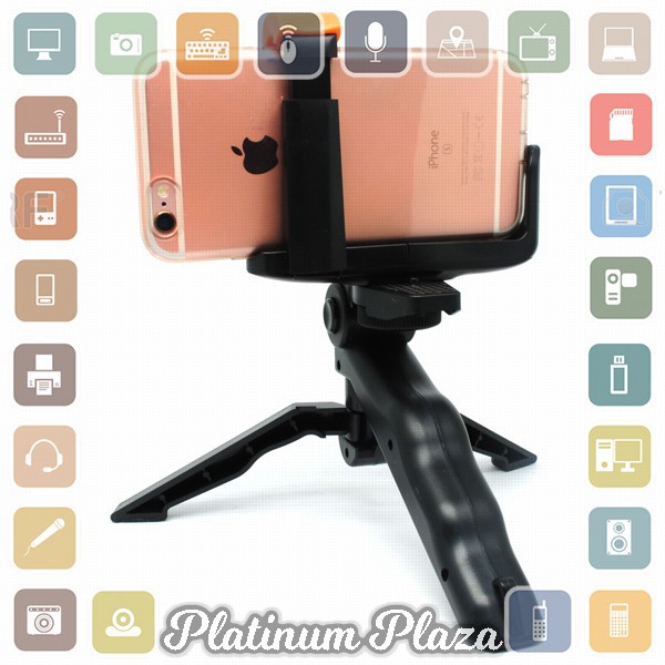 Universal Holder L Clamp Orange Flip for Smartphone - Black`61D03E-