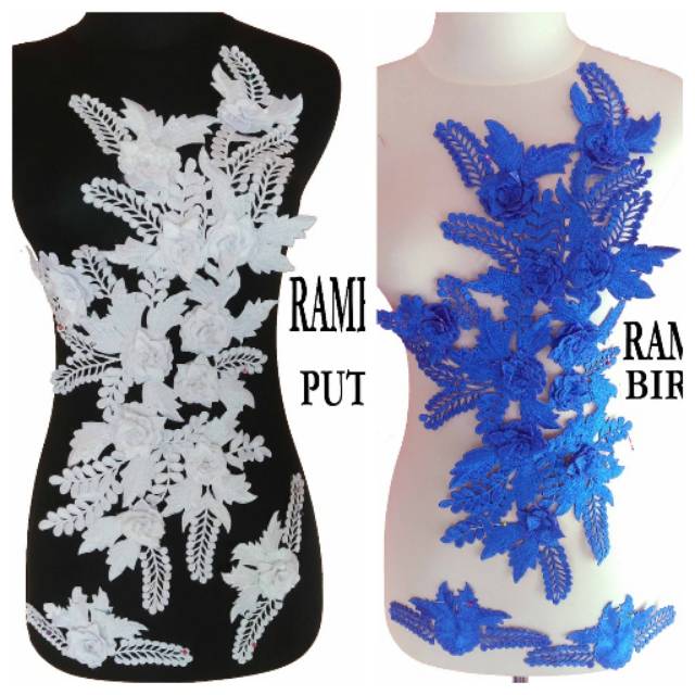 Renda Bordir Set Dada D Rambat Patch Lace Motif Tempel Renda Bordir Set Dada D Rambat Patch Lace Motif Tempel