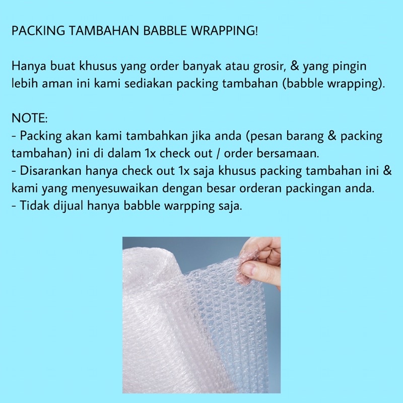 Packing Tambahan Babble Wrapping