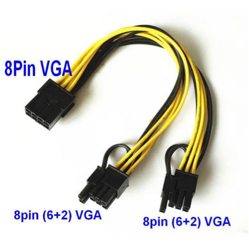 Jual Kabel Power Vga Pin To Dual Pin Shopee Indonesia