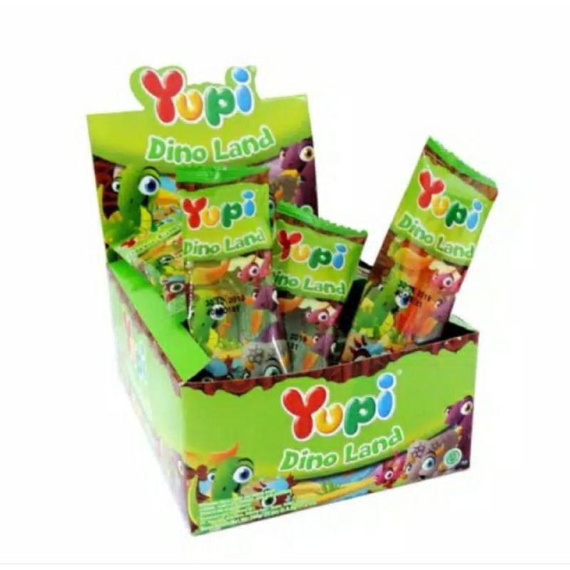 

YUPI DINO LAND PERMEN LUNAK BOX ISI 24PCS by flowsnack