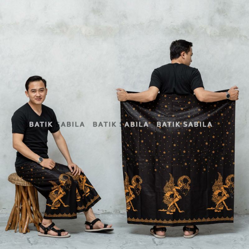 SARUNG BATIK CAP WAYANG / SARUNG WAYANG SENDIKO DAWU