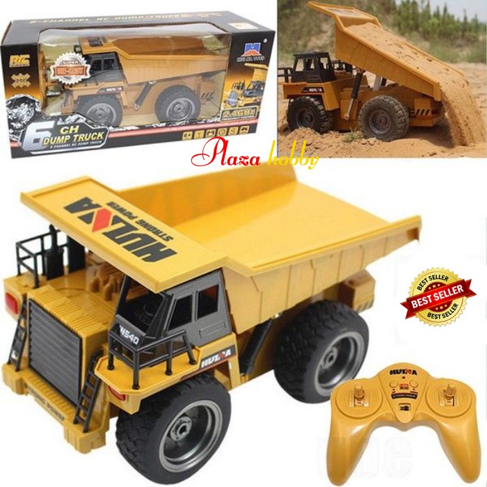 Jual HUINA 1540 6ch dump truck diecast 