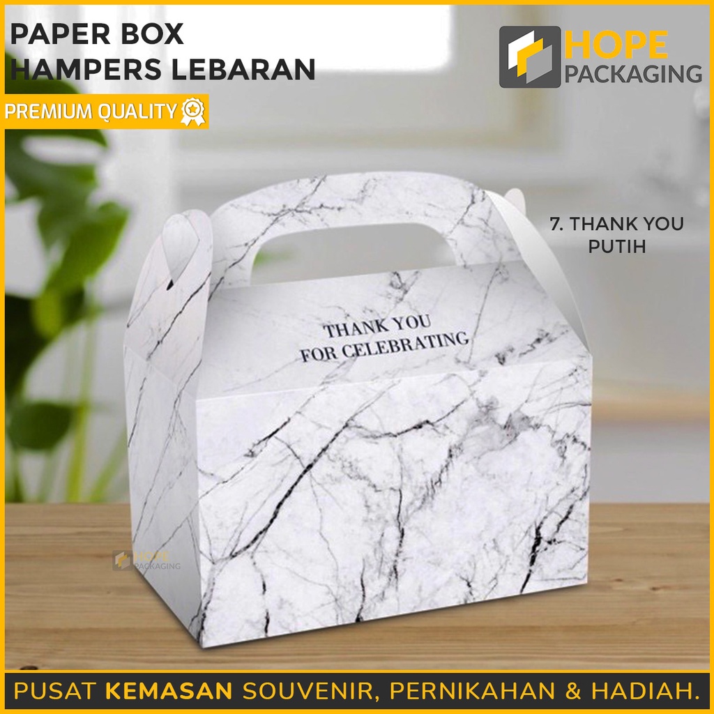 Paper Box Packaging Kotak Kue motif Love Thank you  Hampers valentine  / Dus Kue