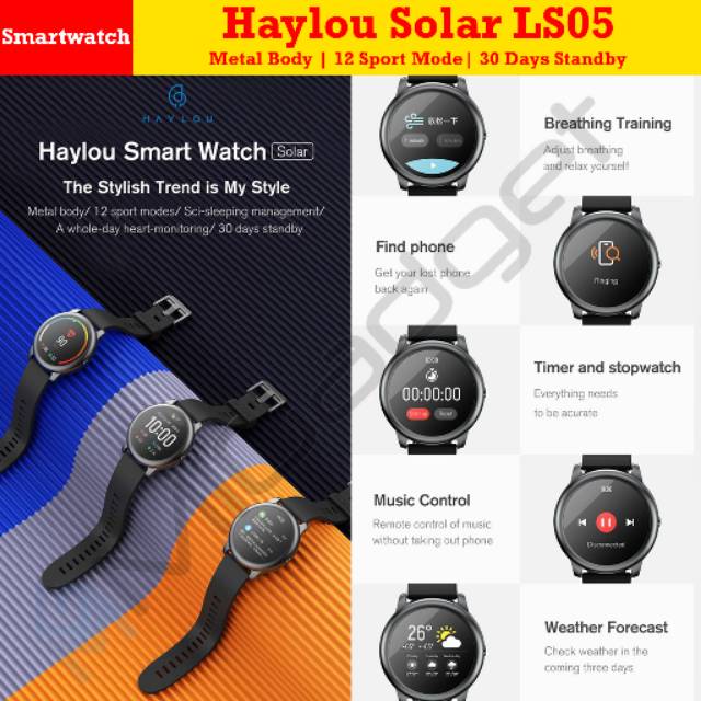 Haylou Solar LS05 LS-05 LS 05 Smartwatch Internasional Version