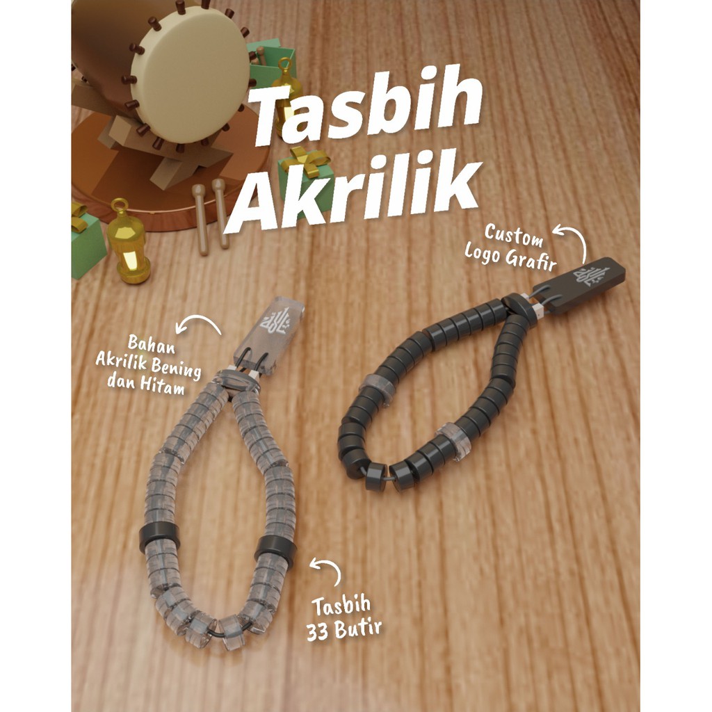 Tasbih 33 Butir Akrilik